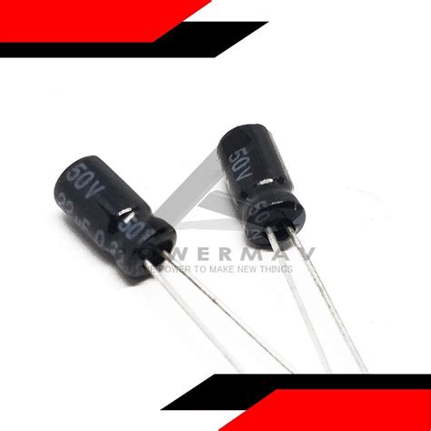 2pcs 0 22uf 50v Capacitor PowerMav Electronics Store