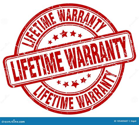 Lifetime Warranty Stamp Stock Vector Illustration Of Grungy