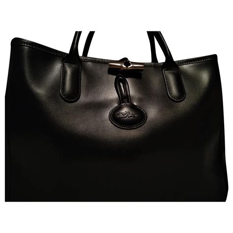 Légende Sac Longchamp Cuir d agneau Noir ref 262718 Joli Closet