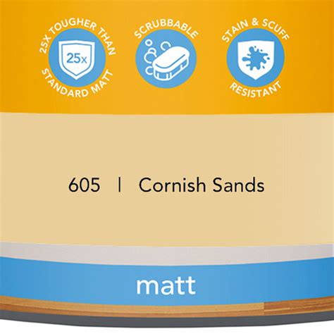 Wilko Tough Washable Cornish Sands Matt Emulsion Paint 2 5L Wilko