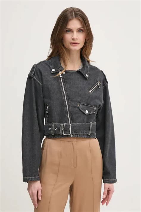 Джинсовая куртка Guess SANDY женская цвет серый переходная W5RN58 D5LF1 ...