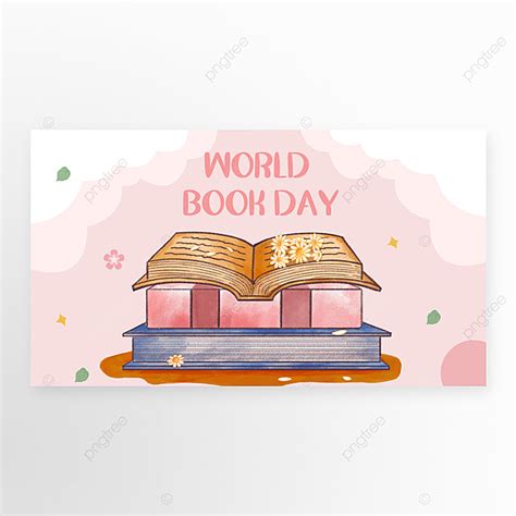 Pink Simple World Reading Day Poster Template Download on Pngtree