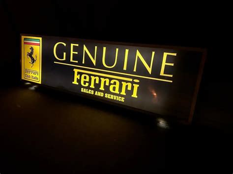 Place Bid Dt Authentic Illuminated Ferrari Sign Pcarmarket