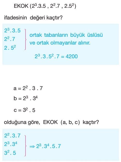 Ebob Ekok Test Çöz 9 Sınıf Çözümlü Sorular Problemleri Periyodik