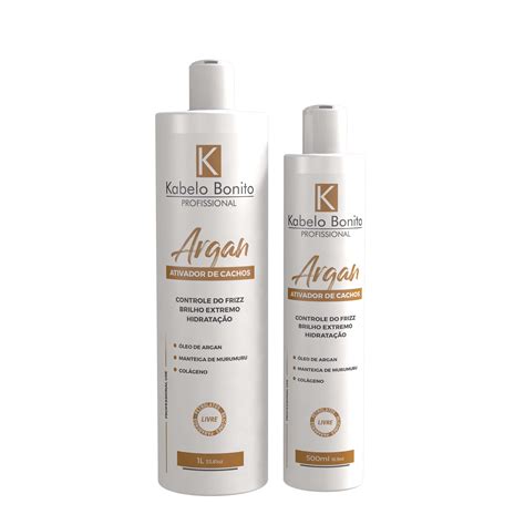 Ativador De Cachos Leo De Argan L Kabelo Bonito