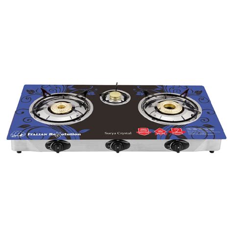 Buy Surya Crystal Glasstop Burner Gas Stove Automatic Online