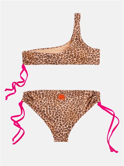 Sundek One shoulder Bikini Top Und Bottom Mit Verstellbaren BÄndern Junior Bademode Nencini