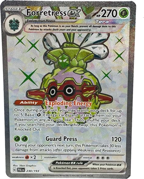 Pokemon Forretress Ex 230193 Paldea Evolved Terra