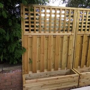 Bespoke Handmade Tetbury Trellis Planter Panel Privacy Screen Garden