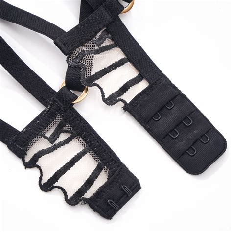 See Through Transparent Mesh Bra Briefs Sets Women Lingerie Sexy Hot Bikini Thong With Lift Up