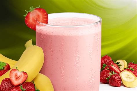 Smoothie Yaourt Banane Et Fraises Manger M Diterran En