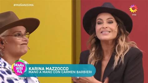 Polémica Entrevista De Carmen Barbieri A Karina Mazzocco Cruces Y