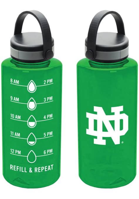 Notre Dame Fighting Irish 24 Oz Campus Water Bottle Green