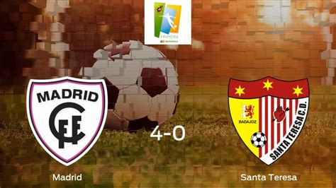 Madrid CFF Santa Teresa Badajoz Resultado Resumen Y Goles En