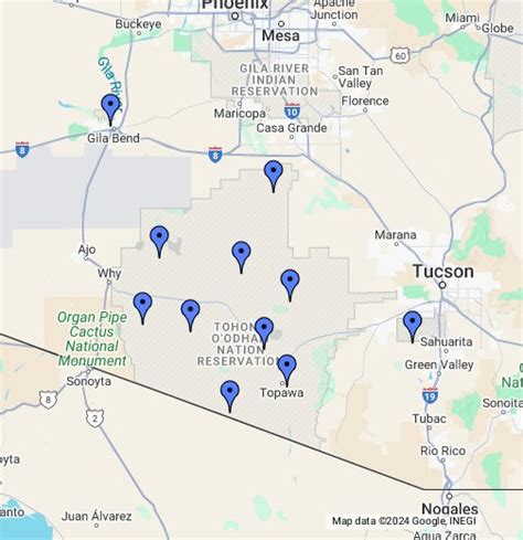 Tohono O Odham Nation Map - Maps For You