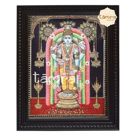 Tanjore Painting Guruvayurappan Photo Guruvayurappan Etsy Australia