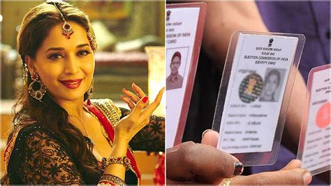 Now Madhuri Dixits Picture Uploaded For Unique Voter Id Application