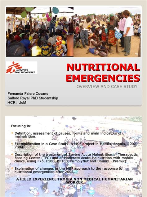 Nutritional Emergencies Pdf Malnutrition Measurement