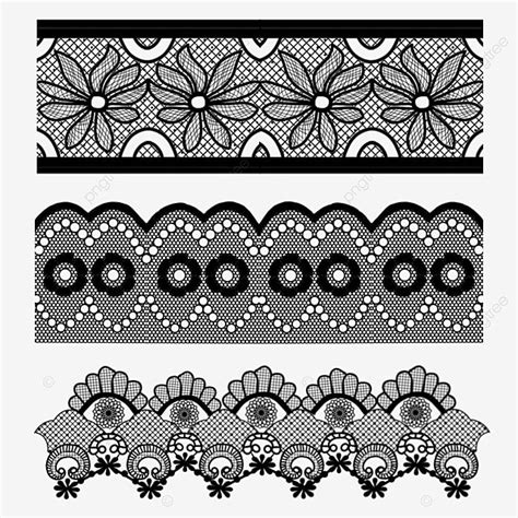 Black Lace Pattern Png Transparent Black Lace Pattern Collection