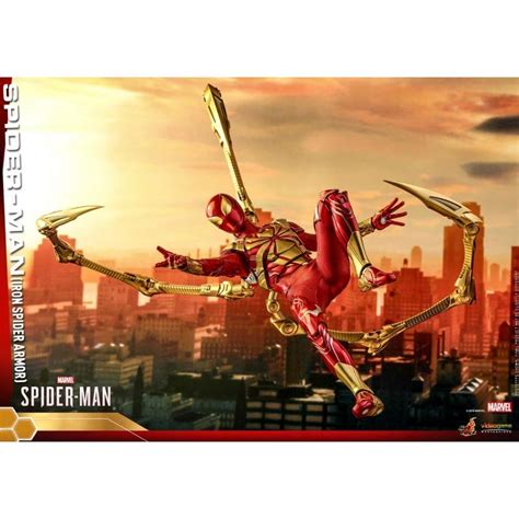 ฟกเกอร Hot Toys Iron Spider Armor Amazing Spider Man Game 1 6 Scale Figure