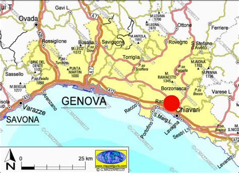 Chiavari Cartina Liguria - Cartina Italia