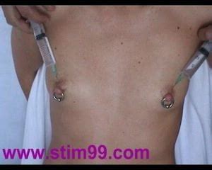 Injection Saline In Breast Nipples Pumping Tits XHamster