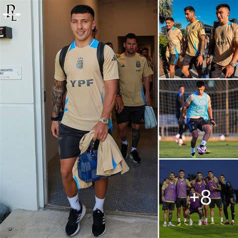 Man Utd Star Lisandro Martinez Returned To Training With Lionel Messi