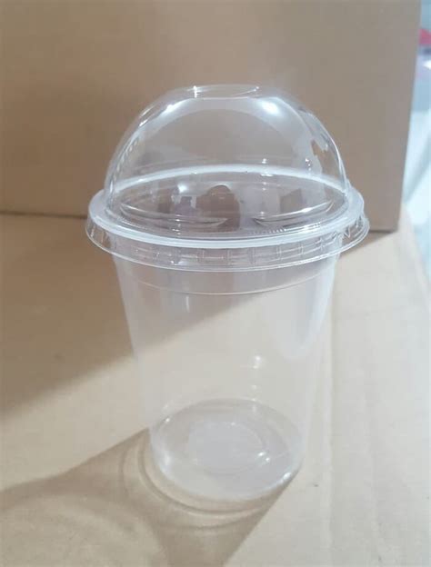 Jual Gelas Cup Plastik Pp Oz Tebal Tutup Cembung Dome Lid Jakarta