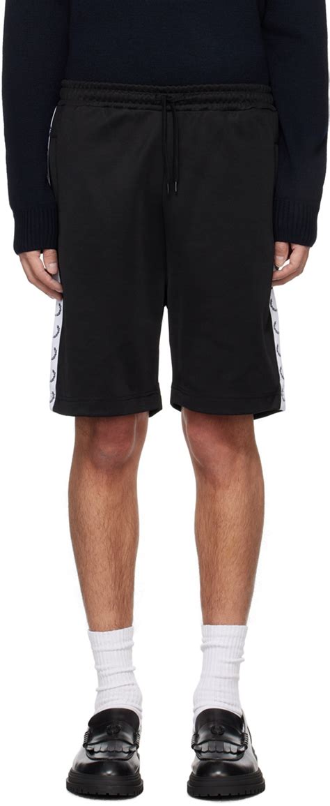 Fred Perry Black Taped Shorts Fred Perry