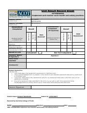 BENNAGEN ROSALIE SITXWHS003 Learner Workbook V1 2 ACOT Pdf Unit