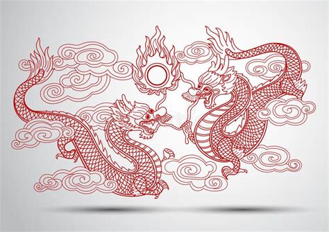 Chinese Dragon. Illustration of Traditional chinese Dragon ,vector illustration , #spon, # ...