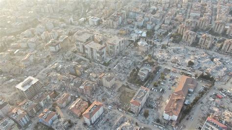 Son dakika Hatay da son durum Antakya havadan görüntülendi dehşet