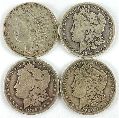 Group Of 4 Morgan Silver Dollars Matthew Bullock Auctioneers