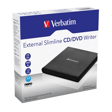 Verbatim Graveur De Cd Dvd Externe Usb Lecteur Graveur Garantie