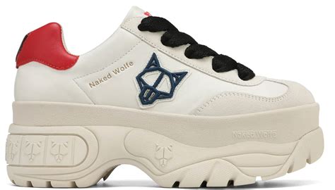 Gi Y Naked Wolfe Warrior Off White Leather Authentic Shoes