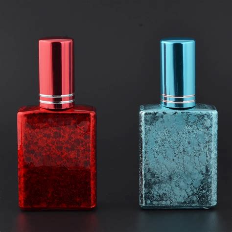 Mub Ml Uv Glass Perfume Travel Bottles With Aluminum Sprayer Portable