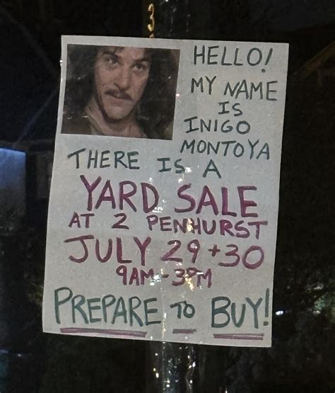 Perhaps The Best Yard Sale Sign Ive Ever Seen R Buffalo