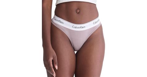 Calvin Klein Modern Cotton Logo Bikini Underwear F3787 In Brown Lyst