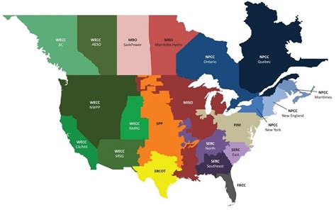 Map Of Us Electrical Grid - Map