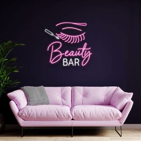 Beauty Bar Neon Led Tabela Neuneon