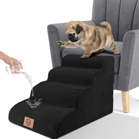 3 Stufen Hundetreppe für Bett und Sofa LIANTRAL Haustiertreppe mit