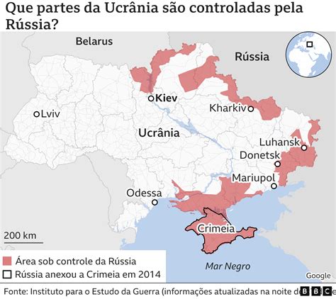 Guerra Na Ucr Nia O Ataque Da R Ssia Em Mapas Bbc News Brasil