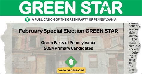 2024 Green Party of Pennsylvania Primary Candidates - www.gp.org