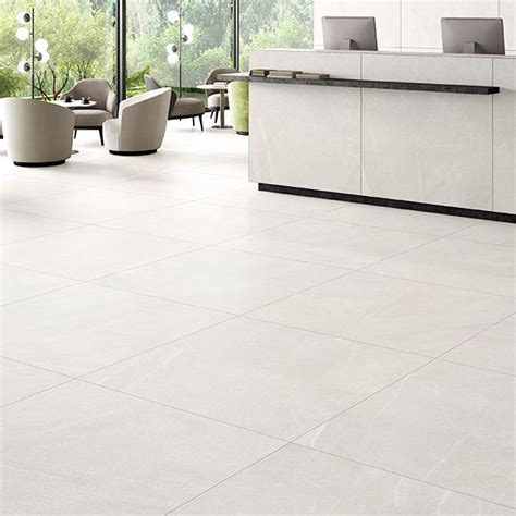 Bellevue White Inout Rectified Matt Glazed Porcelain Tile X Mm