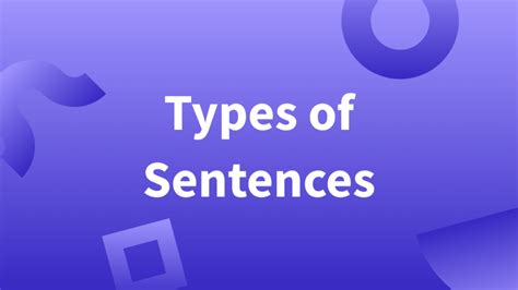 Types Of Sentence English Grammar English Gurukul Goln