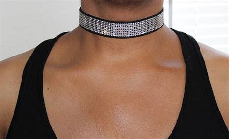 Bling Choker Sparkly Choker Necklace Diamond Choker Fashion Bling