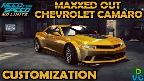 Nfs No Limits Chevrolet Camaro Z Maxxed Out Customization Youtube