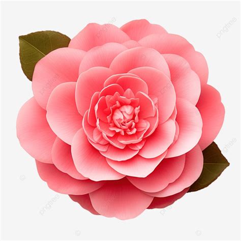 Camellia Japonica Debutante Nature Petals Beauty Png Transparent