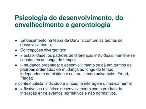 Ppt Psicologia Do Envelhecimento Anita Neri Org Powerpoint