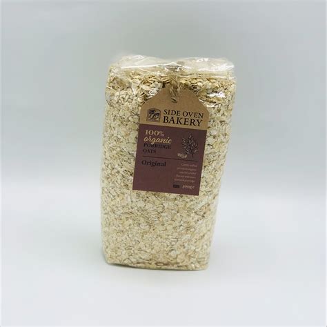 Organic Porridge Oats Side Oven Bakery